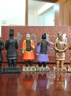 陕西西安旅游纪念品 兵马俑工艺品摆件外事出国礼品送朋友送