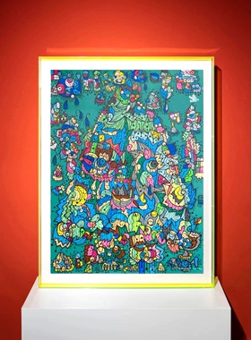 张长江CJzhnag签名限量潮流艺术版画《昇》佑见艺术北京现货正品