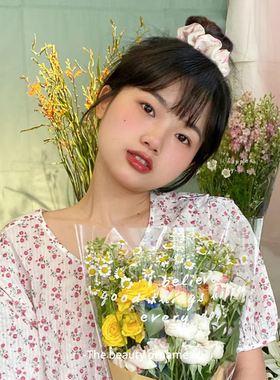 韩系蕾丝大肠发圈高弹不拉丝甜美