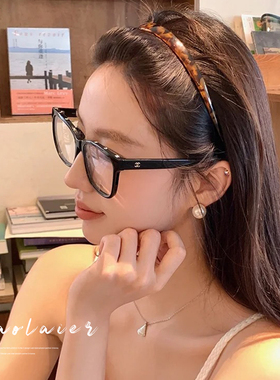 戴眼镜也可以轻松戴发箍防滑头箍