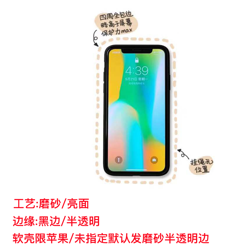 手机壳三明治适用于苹果x华为P20硬壳iphone8p玻璃壳oppor15小米8 - 图1