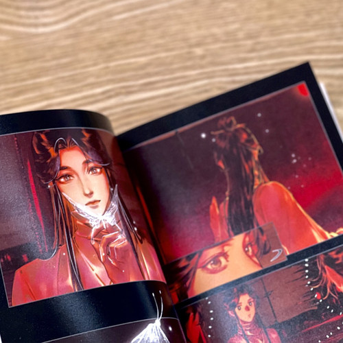 天官赐福实体书漫画 中信书店 银蝶书签+Q版角色贴纸+绘师印签 天官赐福1 墨香铜臭原著 - 图3