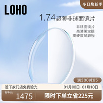 LOHO1 74 aspherical butterfly wing series custom sheet Leppel film resin HD matching mirror customized lenses