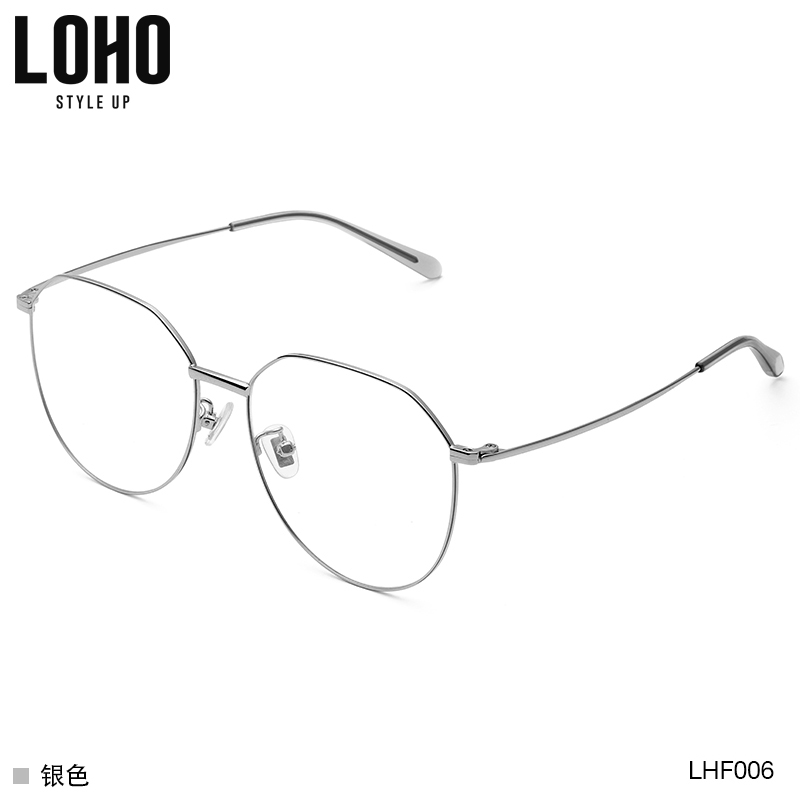 LOHO LHF006 光学镜架女超轻不规则眼镜框韩版潮金属近视眼镜架男 LOHO LHF006 光学镜架女超轻不规则眼镜框韩版潮金属近视眼镜架男