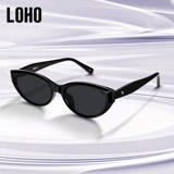LOHO женские солнцезащитные очки «кошачий глаз», новинка 2025 года, женские квадратные круглые солнцезащитные очки для близорукости с защитой от ультрафиолета, маленькие солнцезащитные очки для фотосессии для лица