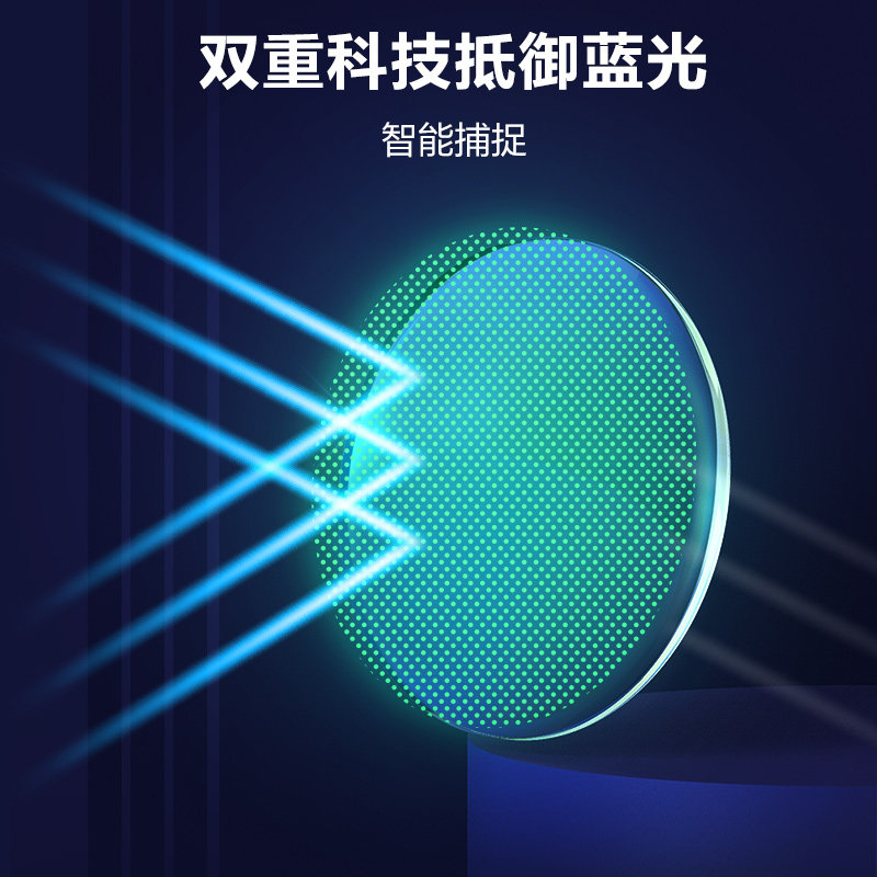 loho防蓝光蓝舒镜片2片装配眼镜 loho眼镜生活定制眼镜片