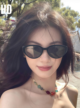 【姐姐衣橱】LOHO防晒猫眼墨镜女款太阳镜椭圆框猫眼框防蓝光镜