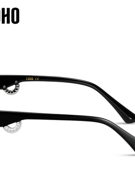 LOHO防晒墨镜无界纯平镜面复古圆
