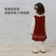 Babylove, vestido para niña, ropa tejida de lana para primavera y otoño, falda versátil a la moda para bebé, cielo estrellado, rojo óxido