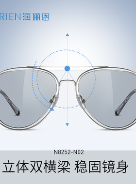 海俪恩太阳镜2025年新款男士时尚帅气开车专用驾驶镜墨镜潮N8252