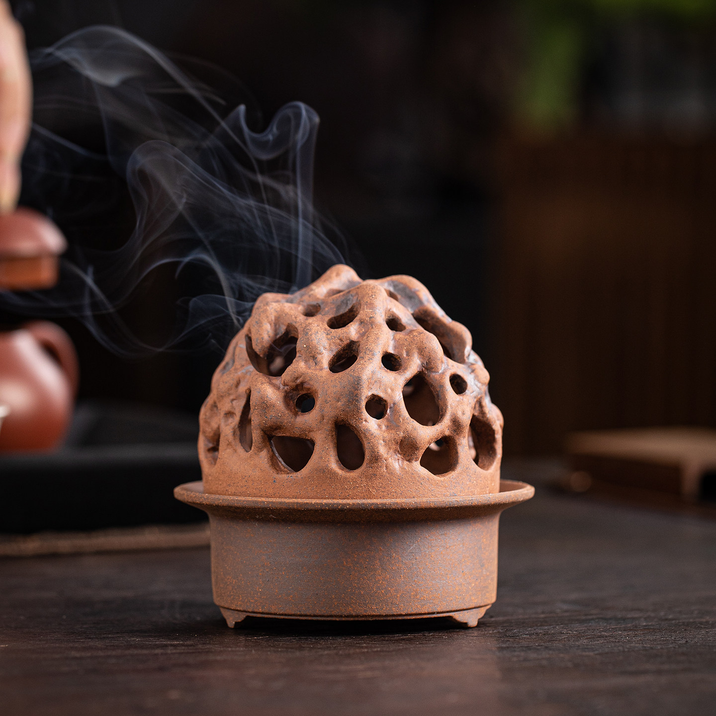 中式复古群山盘香炉粗陶摆件创意假山卧香炉葫芦线香插桌面装饰品,淘宝优惠券,粉丝福利购,淘宝优惠卷