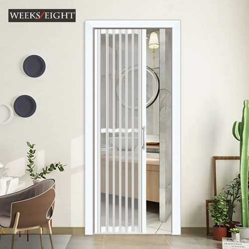 Алюминиевая сплава кухня складная дверь раздвижная дверь Домохозяйство открытая перегородка без нижних рельсов