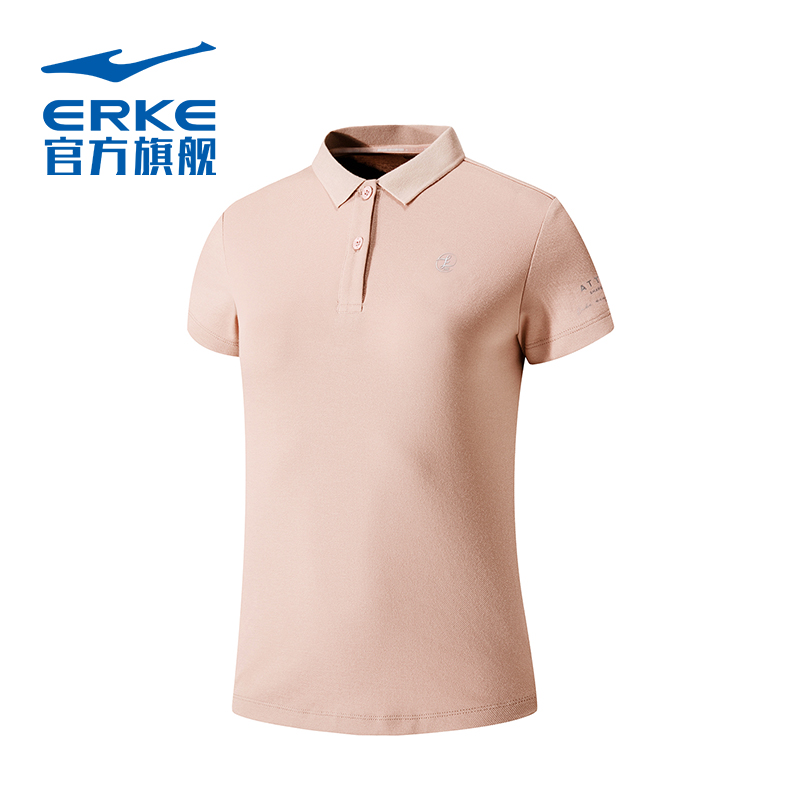 Hongxing Erke Women's T-shirt 2020 Summer Comfort Versatile Sports Casual Top Women's Polo Short Sleeve polo shirt Shirt