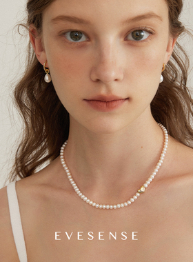 EVESENSE天然淡水珍珠爱心项链