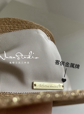 草帽缎带蝴蝶结礼帽原里美同款