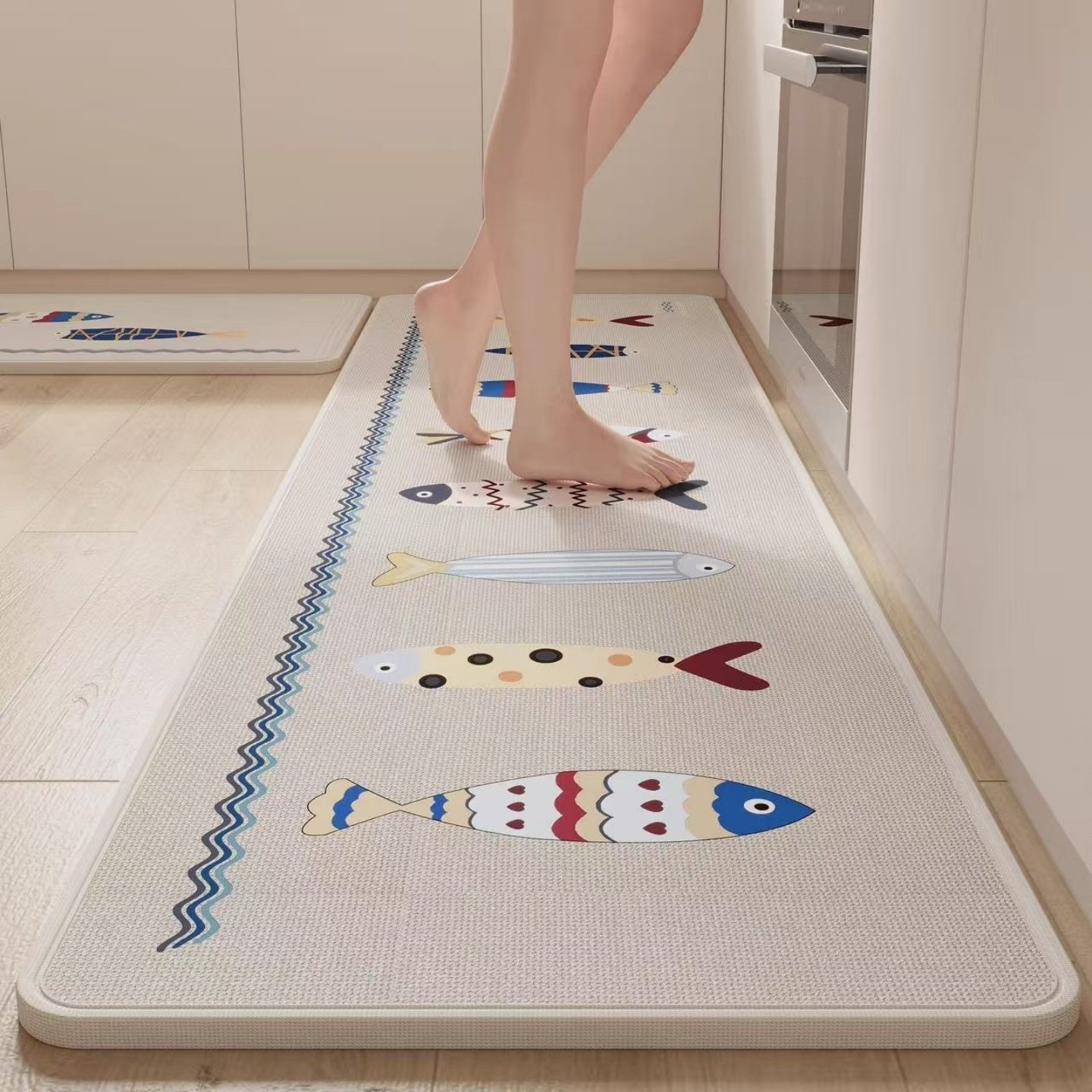 亚麻厨房地垫专用防滑防油吸水垫门口耐脏脚垫家用免洗长条地毯,淘宝优惠券,粉丝福利购,淘宝优惠卷