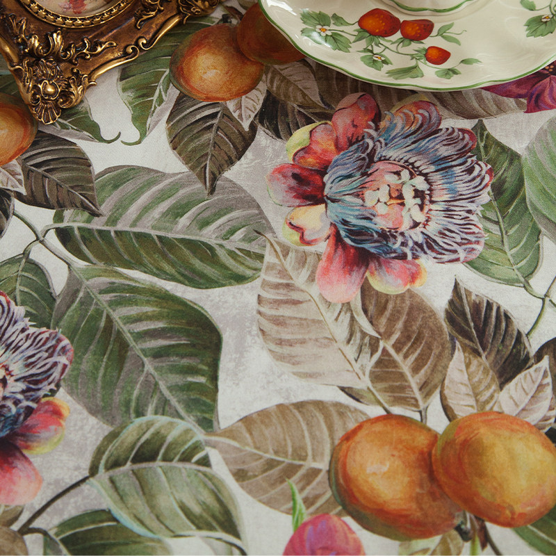 美式桌旗复古法式田园高级感电视柜桌布盖布边柜茶几长条床旗定制,淘宝优惠券,粉丝福利购,淘宝优惠卷