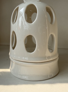 出口尾货陶瓷小鸟笼烛台摆件装饰品烛光晚餐烛台香薰炉焚香烛台