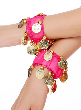 F印度舞蹈服装配饰品肚皮舞比赛手环手链民族舞台演出手镯首饰腕