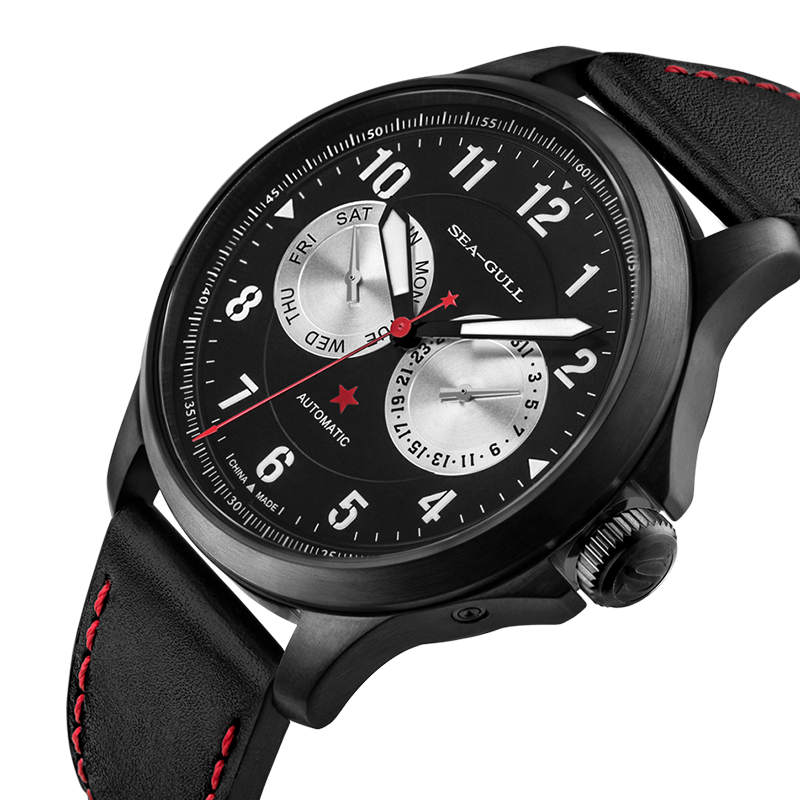 海鸥手表男士全自动机械表军表指挥官系列国产腕表819.97.5103H