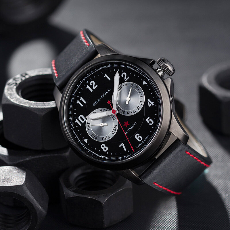 海鸥手表男士全自动机械表军表指挥官系列国产腕表819.97.5103H