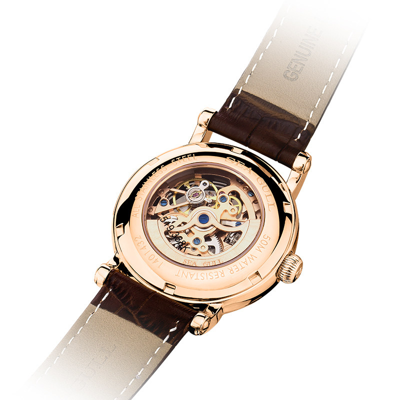 海鸥全镂空中性自动519.338 k男表 海鸥表云商合一国产腕表