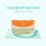 因童 Стульчик для кормления, мультяшная детская обеденная тарелка, силиконовая посуда для кормления, защита при падении