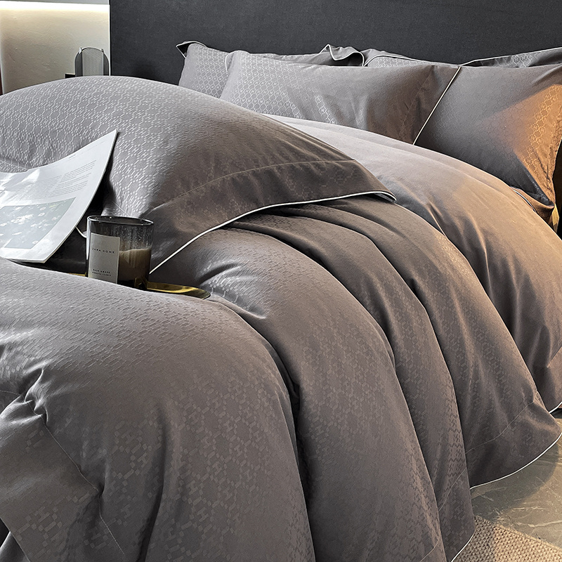 轻奢简约纯棉床上四件套2025新款全棉床单被套主卧室高级感床品,淘宝优惠券,粉丝福利购,淘宝优惠卷