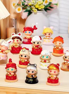 新年礼盒迪迪桌面小摆件萌粒公仔 diy树脂工艺品抖音直播盲盒