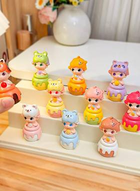 手工摆件迪迪蜂蜜罐萌粒公仔树脂 diy桌面摆件直播对对碰盲盒进货