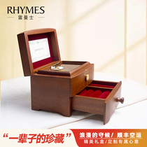Lehman 23 Sound Solid Wood Jewelry Music Box Octaonic Box Customized Repertoire Lovers Diy Creative Gift Memorials