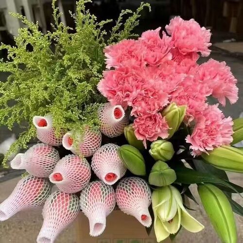 【鲜花4件套9.9】基地鲜花香水百合玫瑰康乃馨向日葵花束昆明直发 - 图0