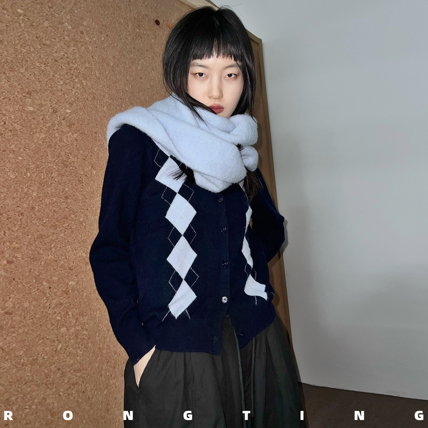 【所有女生的衣橱直播间】绒汀【菱形格】100%纯羊毛衫女打底毛衣,淘宝优惠券,粉丝福利购,淘宝优惠卷