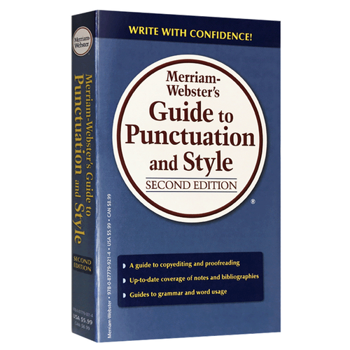Merriam Webster's Guide to Punctuation and Style 英文原版写作指南 韦氏标点符号用法风格指导 英文版进口英语工具书 - 图2