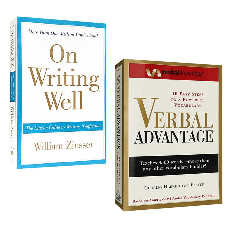 On Writing Well 英文原版经典英文写作指南 Verbal Advantage 言语优势英文版 进口GRE英语词汇写作工具书 - 图2