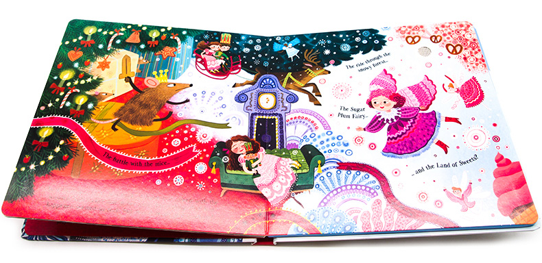 Usborne The Nutcracker Musical Books 英文原版 胡桃夹子 音乐发声书 尤斯伯恩 儿童英语启蒙绘本 进口原版书籍纸板书 - 图3