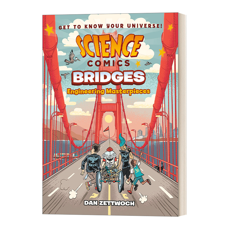 英文原版 Science Comics Bridges Engineering Masterpieces 科学漫画 桥梁 工程杰作 英文版 进口英语原版书籍 - 图0