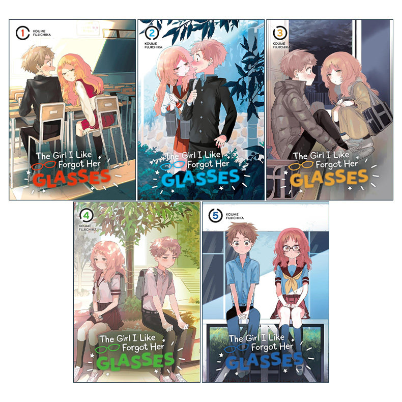 英文原版 The Girl I Like Forgot Her Glasses 喜欢的人忘记戴眼镜了系列1-5册 同名动漫漫画 藤近小梅 英文版 进口英语原版书籍