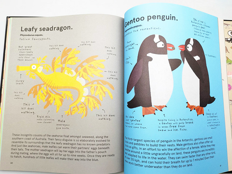 英文原版 The World's Most Pointless Animals Or are They 世上至没用的动物 或真如此吗 诙谐古怪 插图色彩丰富 进口英语书籍