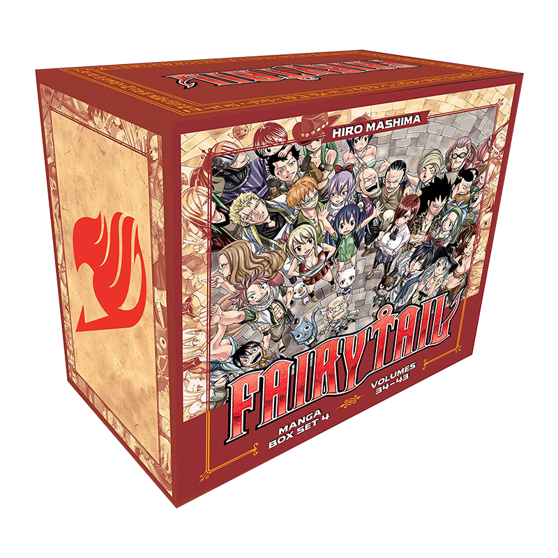 English original Fairy Tail Manga Box Set 4 Fairy Tail Manga Box Set 4 comics 34-43 volumes boxed English version imported English original books