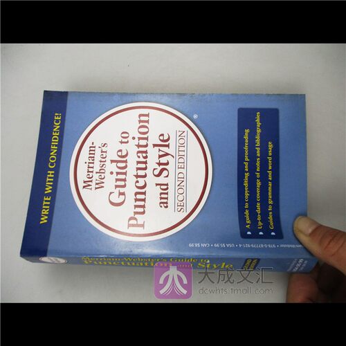 Merriam Webster's Guide to Punctuation and Style 英文原版写作指南 韦氏标点符号用法风格指导 英文版进口英语工具书 - 图0