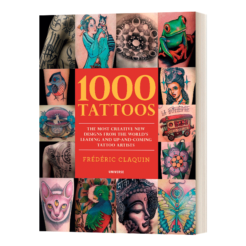 英文原版 1000 Tattoos 1000个纹身图案纹身图案设计英文版进口英语原版书籍-图0