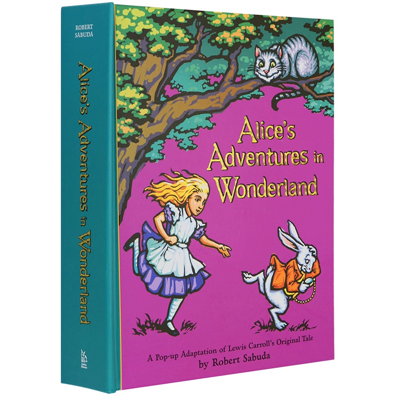 英文原版 爱丽丝梦游仙境立体书 Alice s Adventures in Wonderland 爱丽丝漫游奇境记 pop up book 全英文版进口英语书籍儿童图书 - 图0