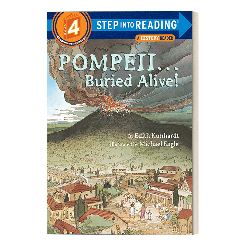 英文原版 Step Into Reading 4 - Pompeii Buried Alive 庞贝 活埋了 英文版 进口英语原版书籍 - 图0