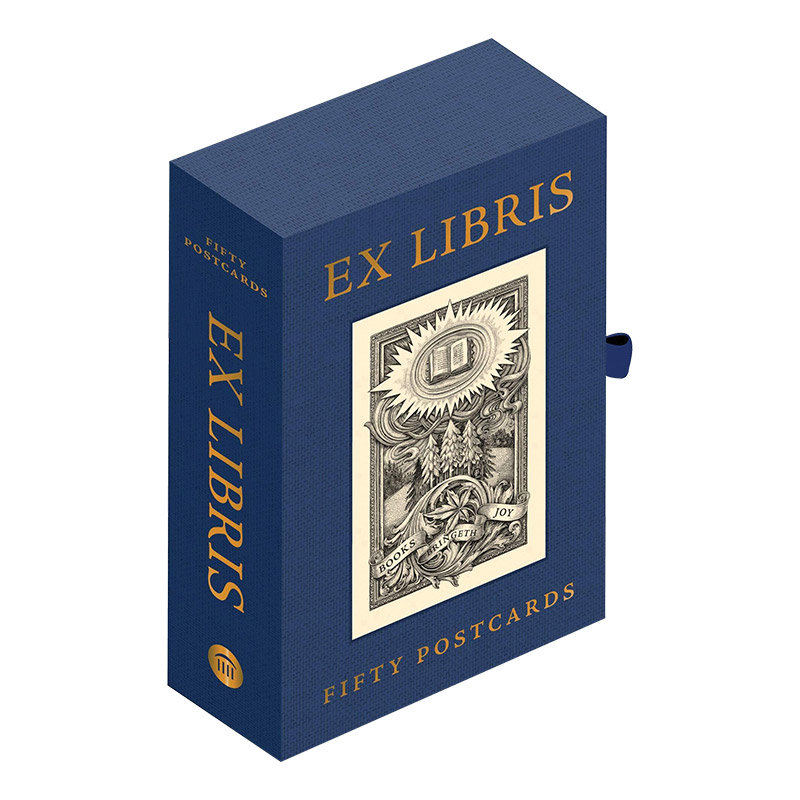 英文原版 Ex Libris Fifty Postcards 藏书票的标志 50张艺术周边卡片 英文版 进口英语原版书籍 - 图0