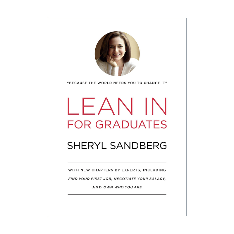 英文原版 Lean In for Graduates 向前一步 致毕业生 求职 面试 指南 Sheryl Sandberg 精装 英文版 进口英语原版书籍 - 图0