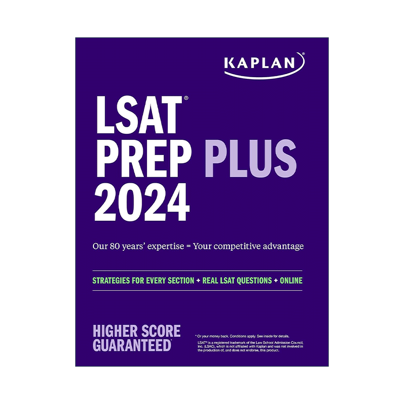 英文原版 LSAT Prep Plus 2024卡普兰美国法学院入学考试备考英文版进口英语原版书籍-图0