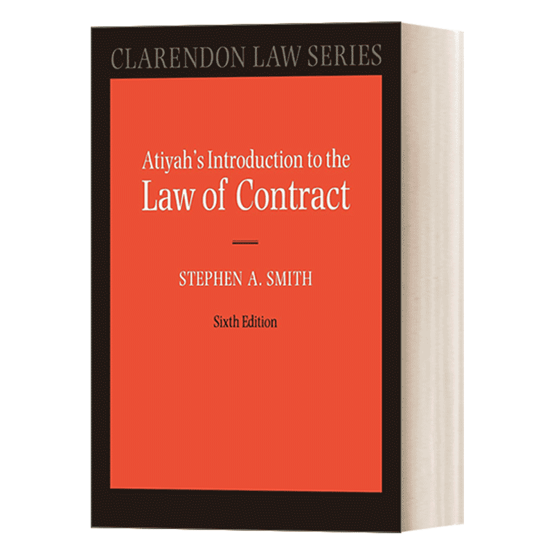 英文原版 Atiyah's Introduction to the Law of Contract 阿蒂亚合同法入门指导 英文版 进口英语原版书籍 - 图0