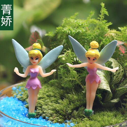 菁娇 3款仙女 苔藓微景观创意摆件  DIY素材造景配饰 - 图1