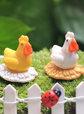 菁娇 苔藓微景观DIY装饰摆件 【下蛋公鸡】